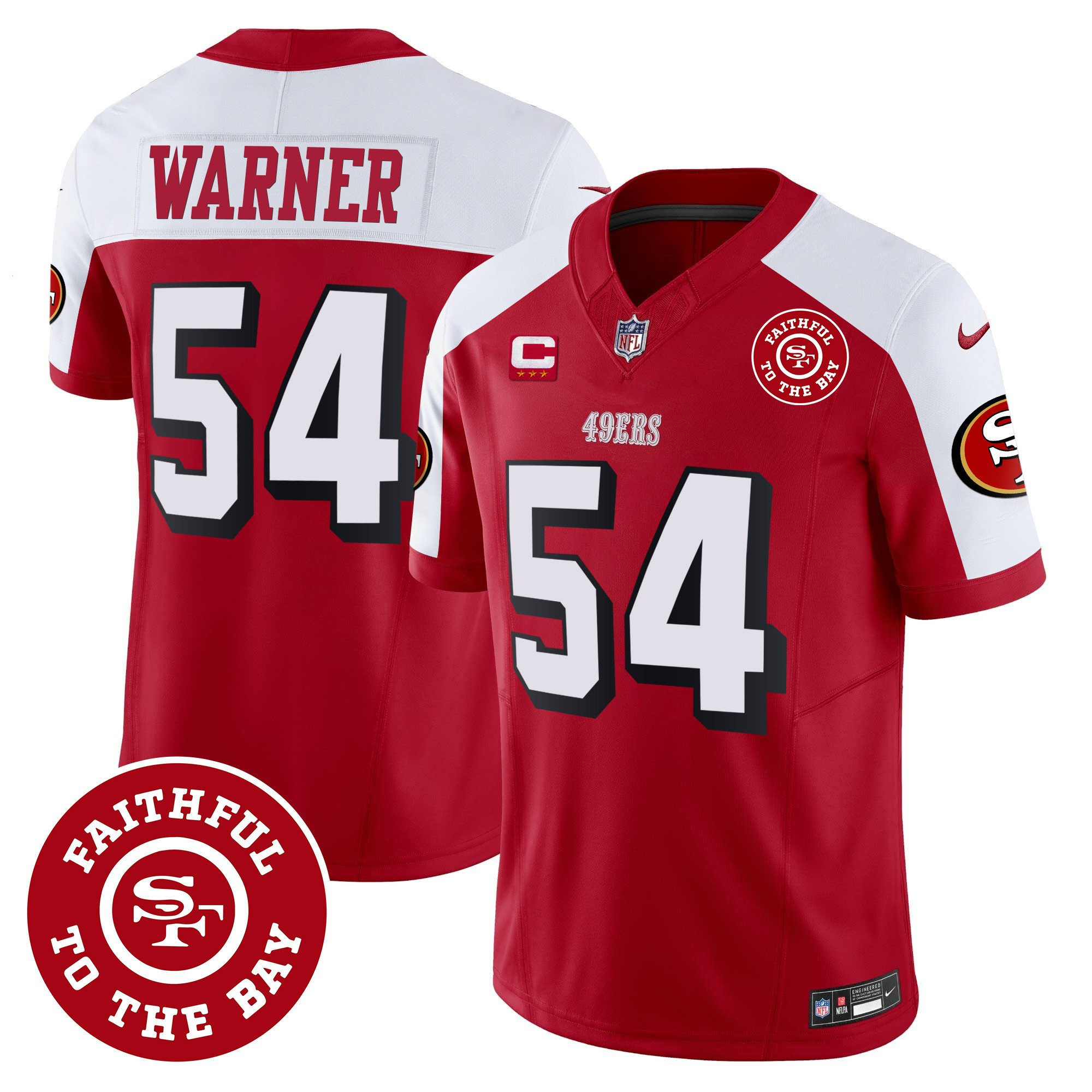 All Players San Francisco 49ers Faithful To The Bay Patch Vapor Jersey - Men - Image 16
