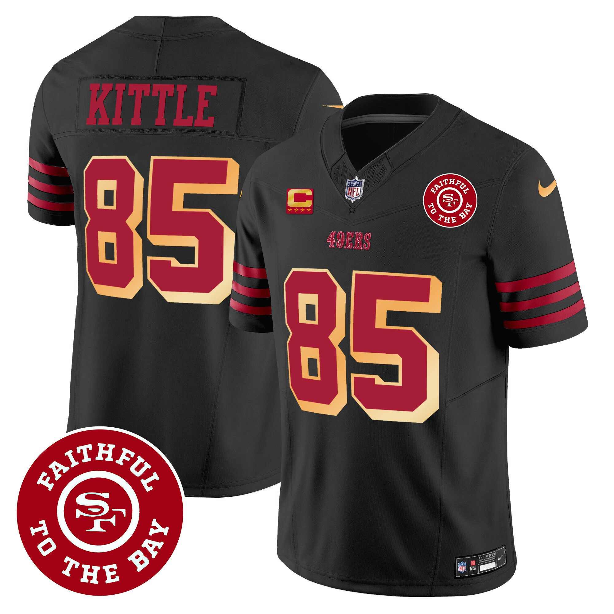 All Players San Francisco 49ers Faithful To The Bay Patch Vapor Jersey - Men - Image 17