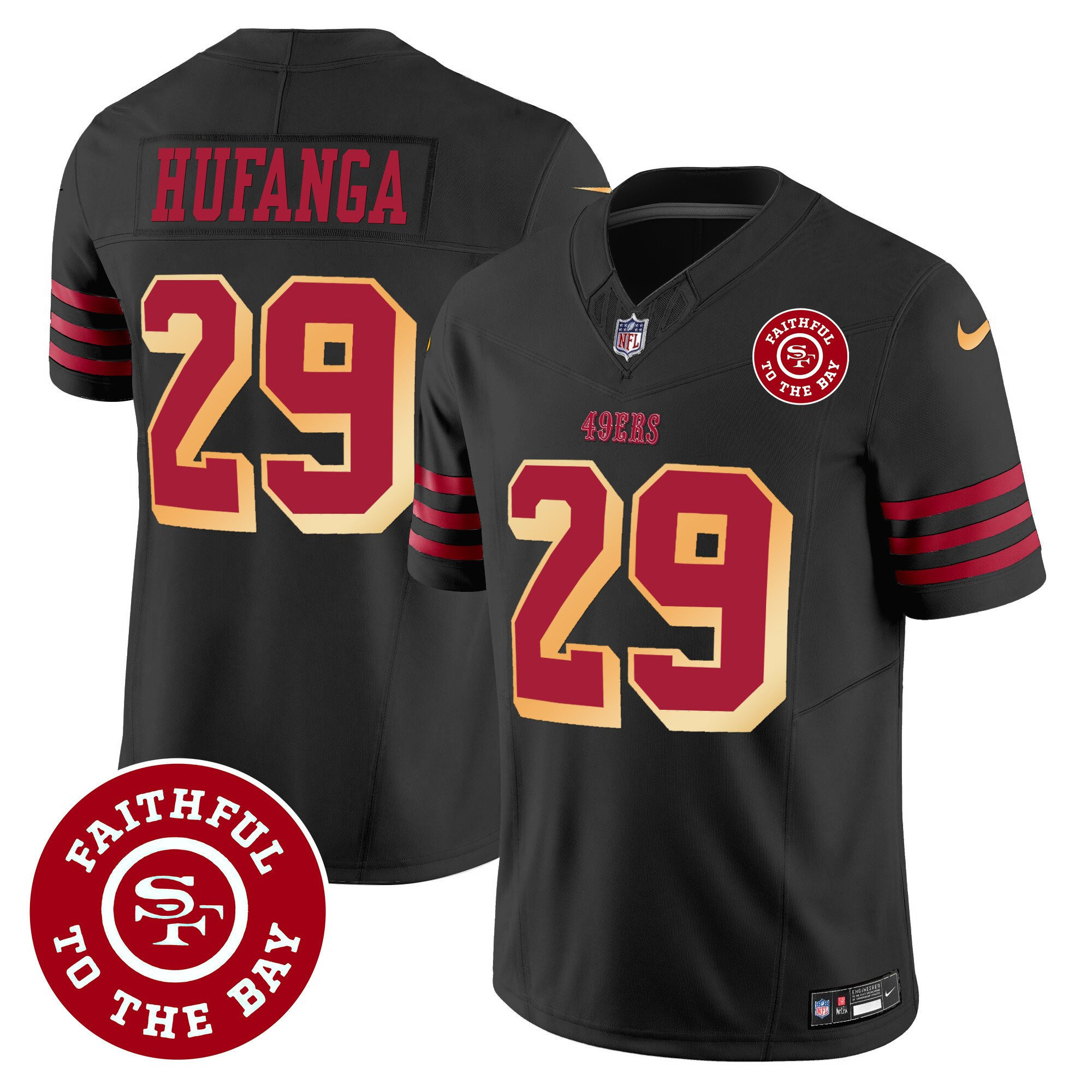 All Players San Francisco 49ers Faithful To The Bay Patch Vapor Jersey - Men - Image 35
