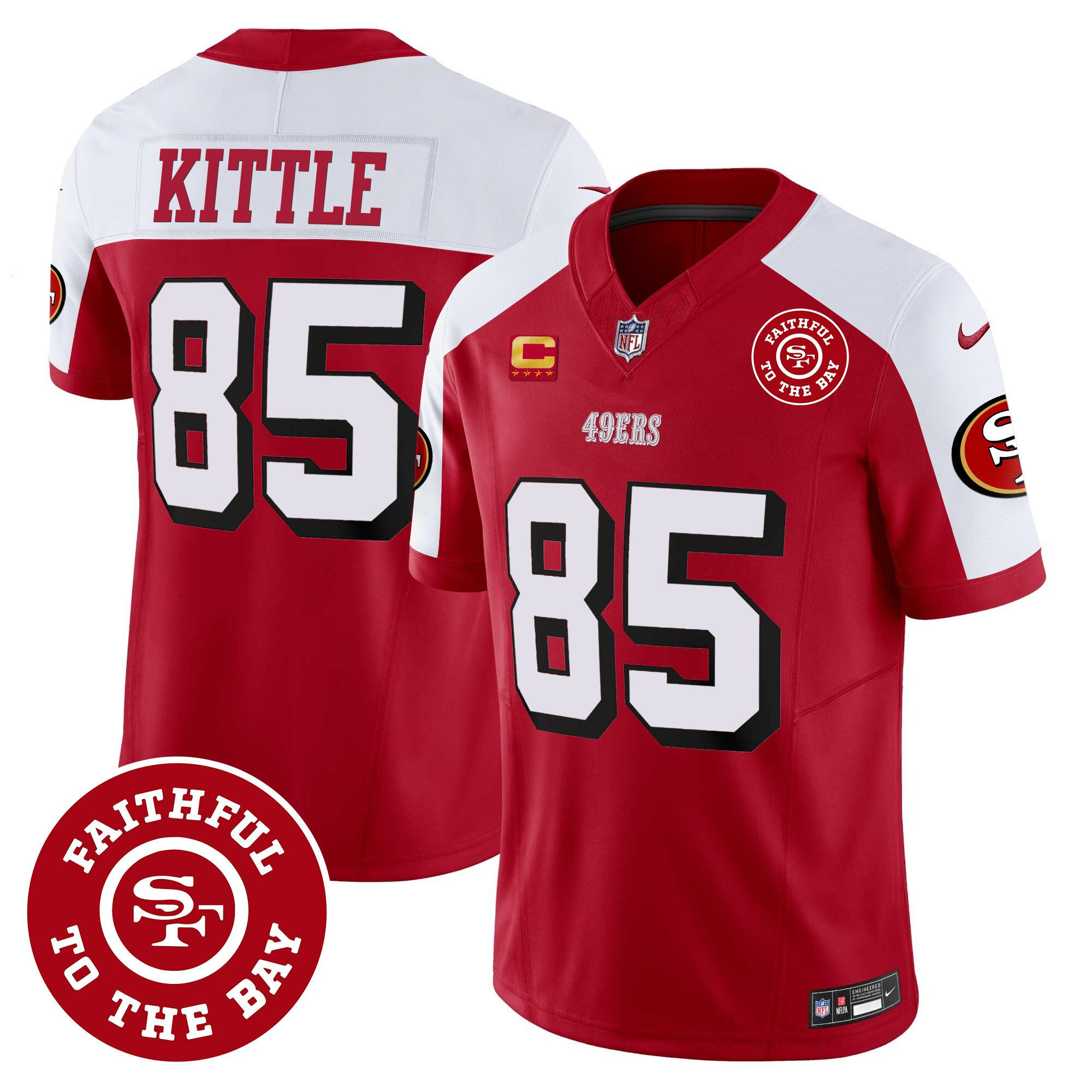 All Players San Francisco 49ers Faithful To The Bay Patch Vapor Jersey - Men - Image 20