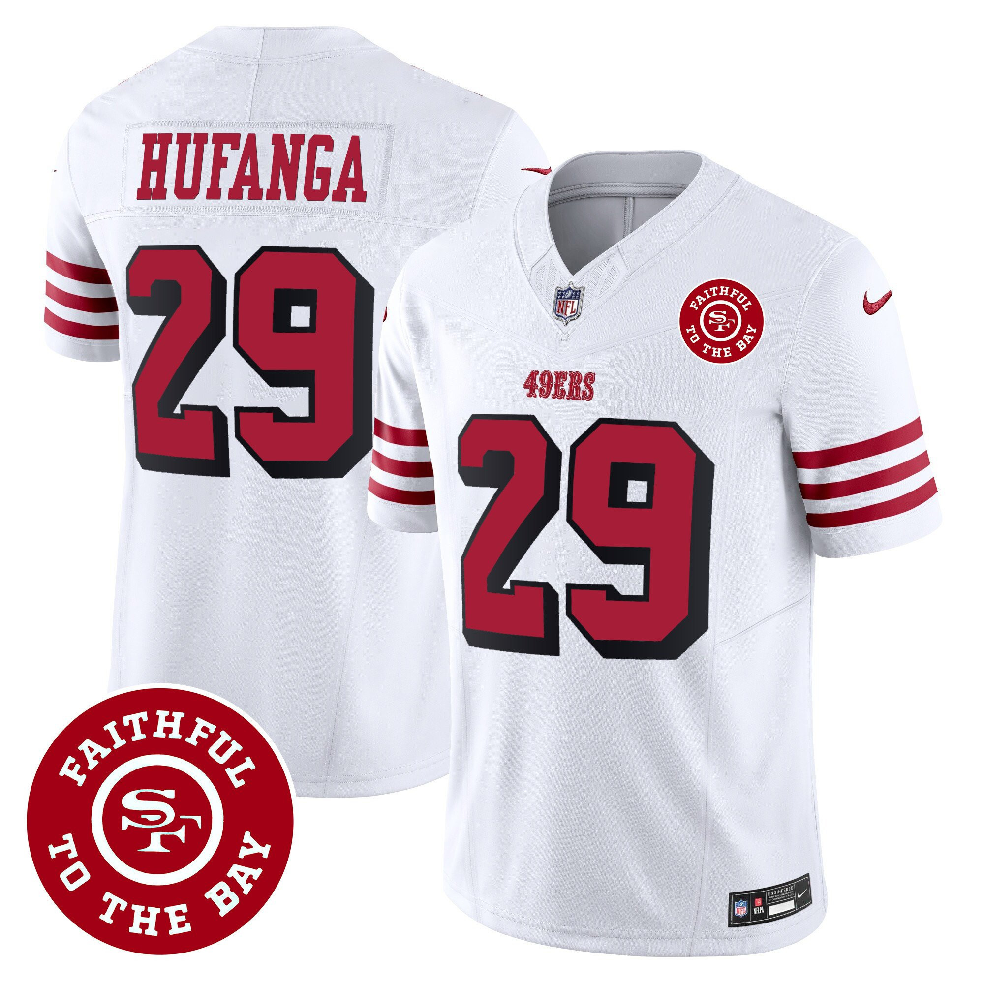 All Players San Francisco 49ers Faithful To The Bay Patch Vapor Jersey - Men - Image 37