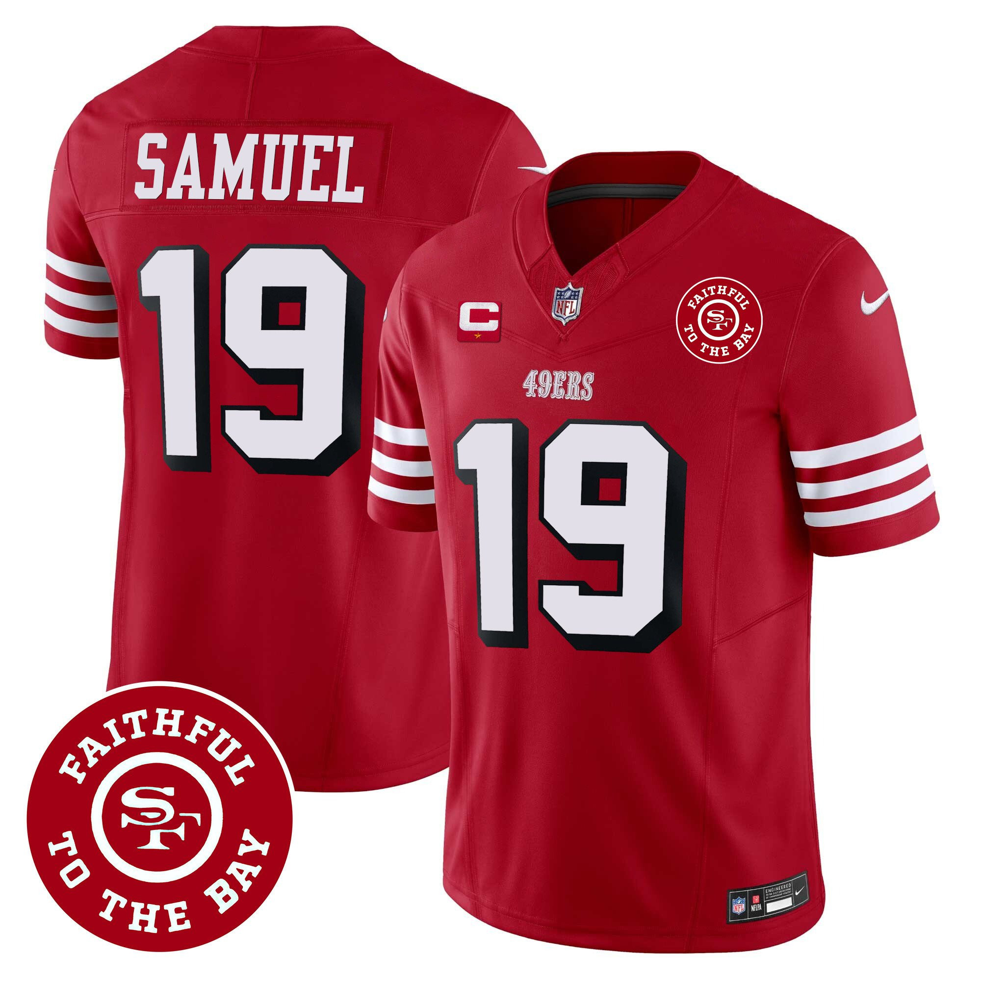 All Players San Francisco 49ers Faithful To The Bay Patch Vapor Jersey - Men - Image 11