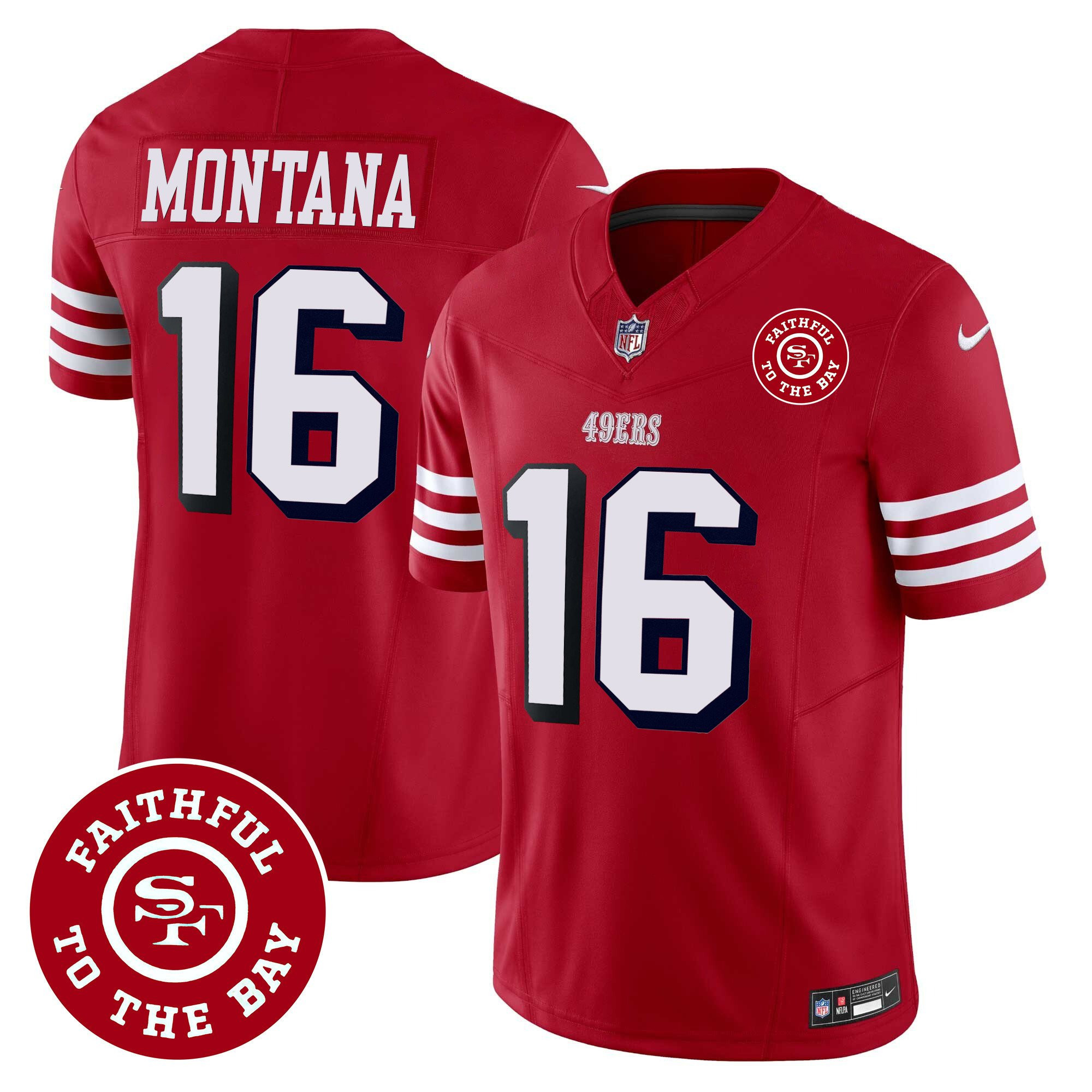 All Players San Francisco 49ers Faithful To The Bay Patch Vapor Jersey - Men - Image 26