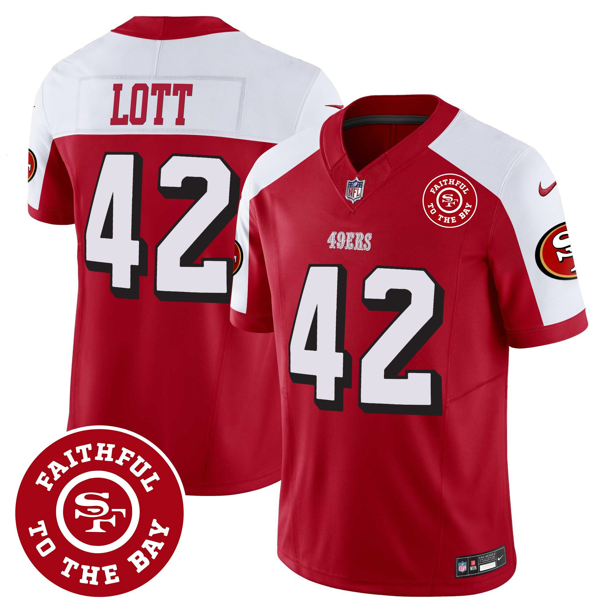 All Players San Francisco 49ers Faithful To The Bay Patch Vapor Jersey - Men - Image 34