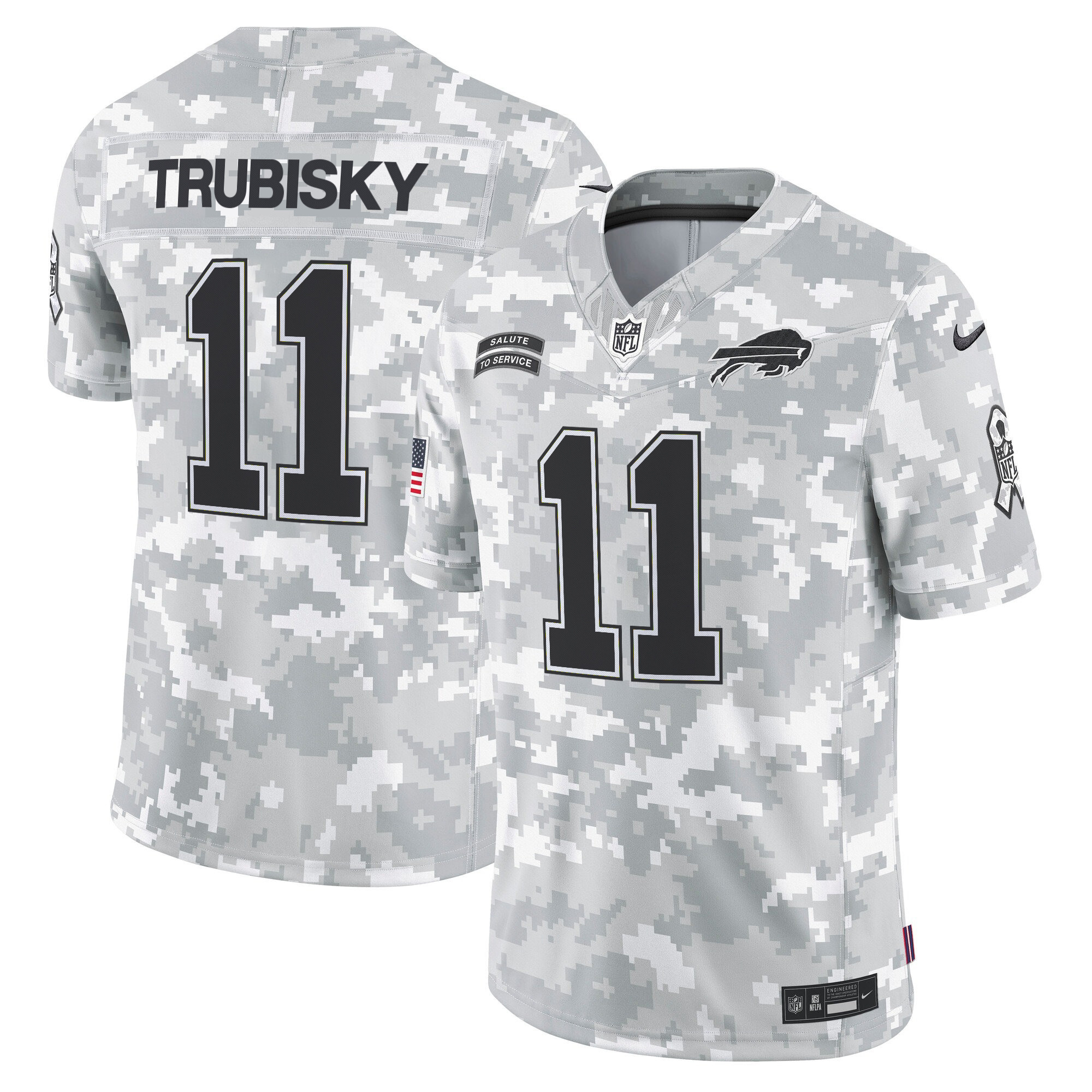 Buffalo Bills 2024 Salute to Service Vapor Limited Jersey - Arctic Camo - All Stitched - Image 3