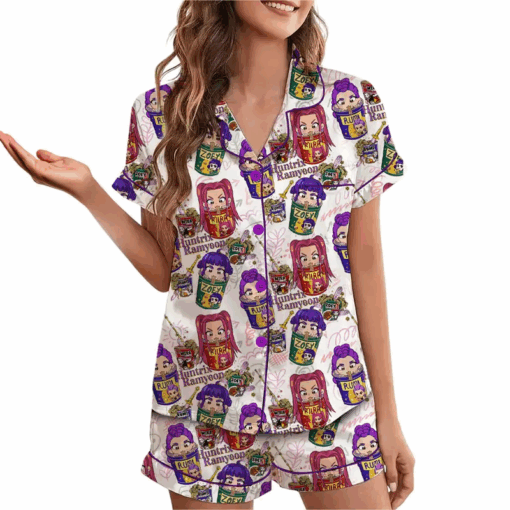 K-pop Demon Hunters Huntrix Ramyeon Pajamas Set - Image 3