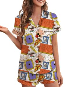 Alternative view of Friends TV Show Satin Pajama Set, Central Perk Lounge PJs