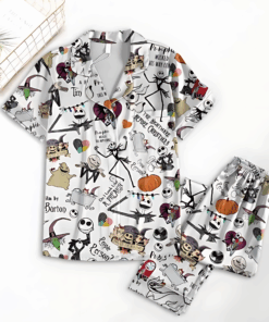 Alternative view of Jack Skellington The Nightmare Before Christmas Pajamas Set
