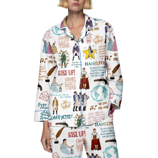 Hamilton Pajamas Set, American Musical Pajamas Set, Broadway Musical Pajamas Set, Rise Up Pajamas, Hamilton Musical , Alexander Hamilton 88 - Image 5