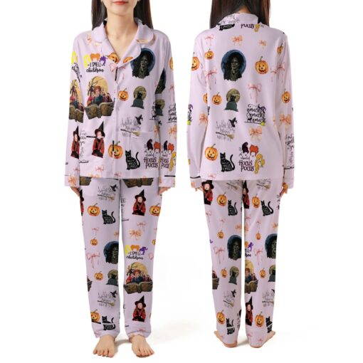 Hocus Pocus Sanderson Sisters Satin Pajamas Set - Image 5