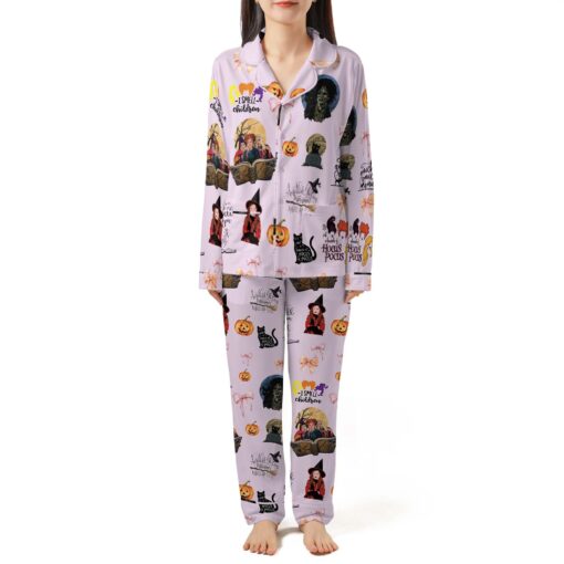 Hocus Pocus Sanderson Sisters Satin Pajamas Set - Image 6