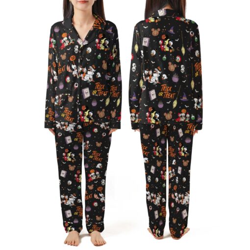 Trick Or Treat Disney Halloween Satin Pajamas Set - Image 6