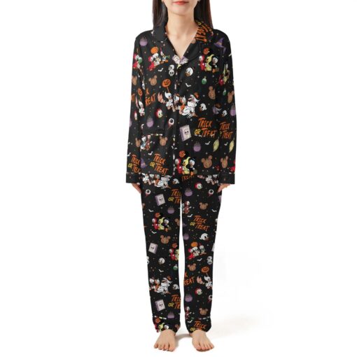 Trick Or Treat Disney Halloween Satin Pajamas Set - Image 7