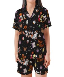 Alternative view of Trick Or Treat Disney Halloween Satin Pajamas Set
