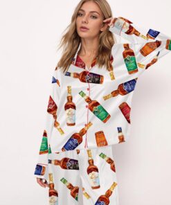 Kentucky Bourbon Whiskey Satin Pajama Set
