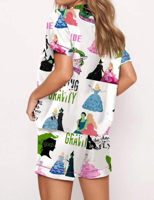 Wicked Elphaba And Glinda Satin Pajama Set - Image 3