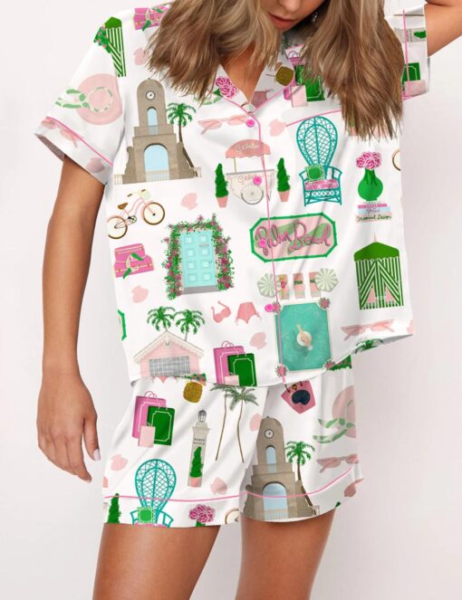Palm Beach Vacation Art Pajama Set - Image 2