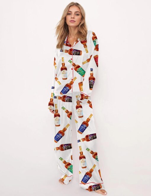 Kentucky Bourbon Whiskey Satin Pajama Set - Image 2