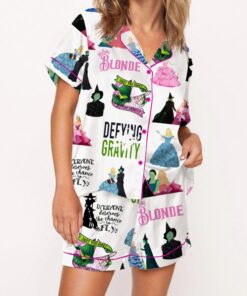Wicked Elphaba And Glinda Satin Pajama Set