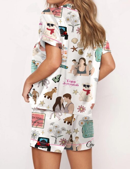 The Summer I Turned Beautiful Silky Satin Pajama Set For Women - Image 2