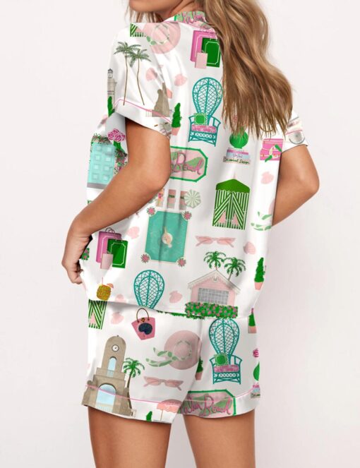 Palm Beach Vacation Art Pajama Set - Image 3