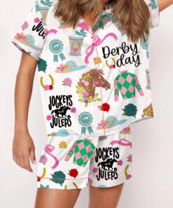 Alternative view of Kentucky Derby Satin Pajama Set For Women
