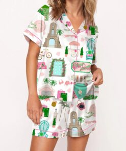 Palm Beach Vacation Art Pajama Set