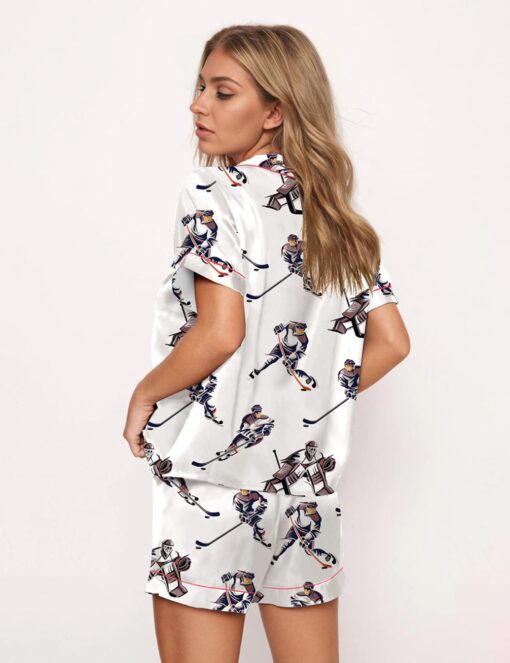 Hockey Satin Pajama Set - Image 3