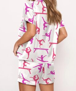 Alternative view of Gymnast Poses Satin Pajama Set