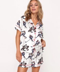 Hockey Satin Pajama Set