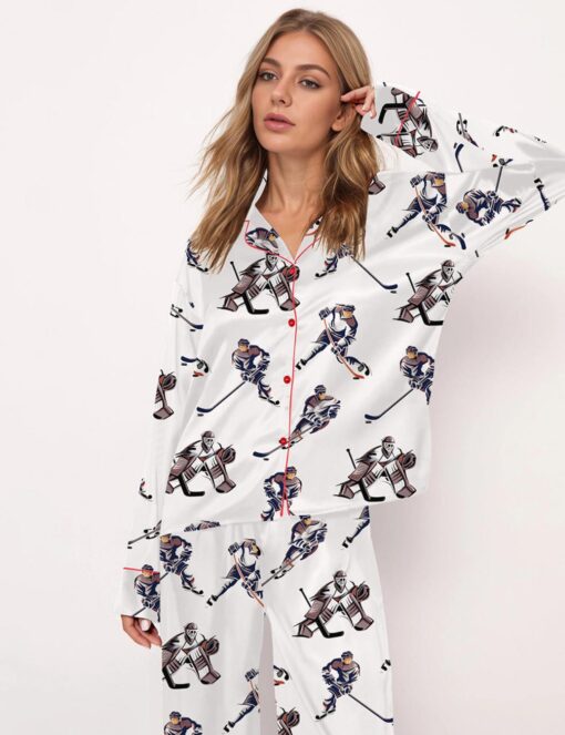 Hockey Satin Pajama Set - Image 4