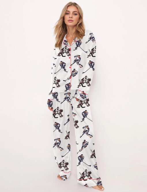 Hockey Satin Pajama Set - Image 5