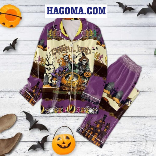 Grateful Dead On Halloween The Dead Will Rise Again Pajamas Set - Image 2