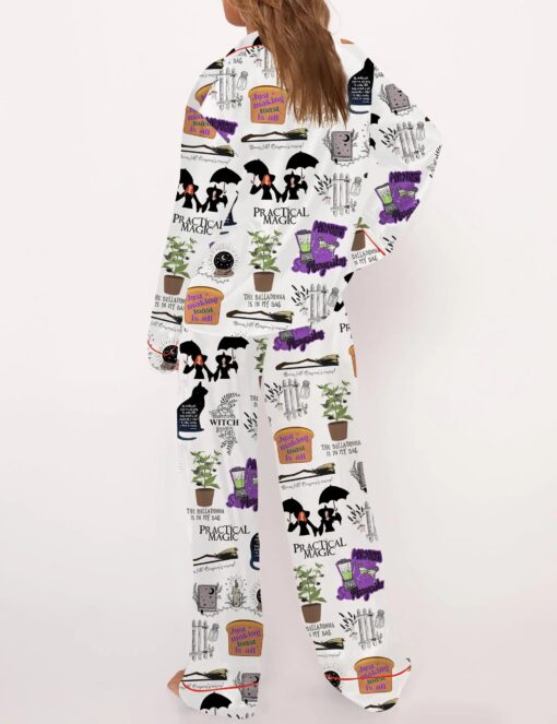 Practical Magic Witches Silky Satin Pajama Set For Women - Image 8
