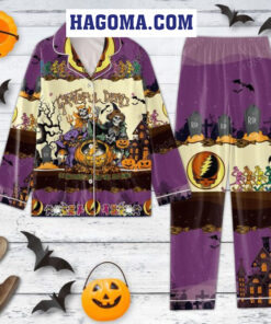 Grateful Dead On Halloween The Dead Will Rise Again Pajamas Set