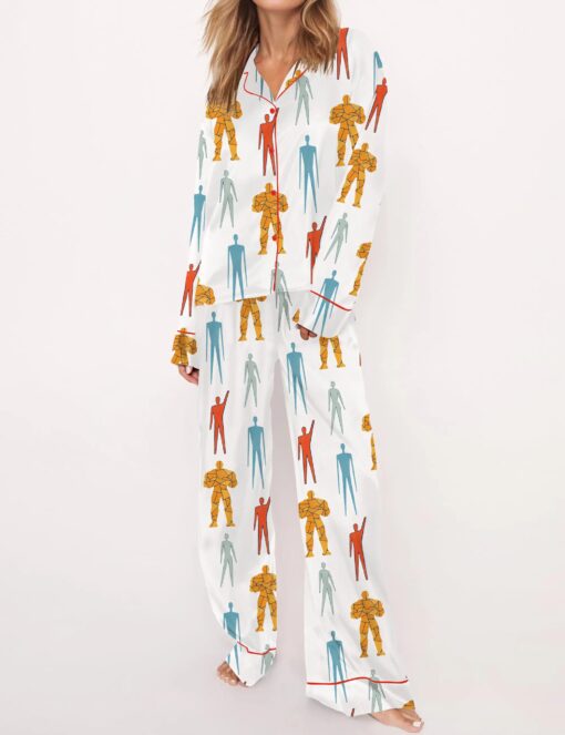 Fantastic Four Superhero Silky Satin Pajama Set For Women - Image 4