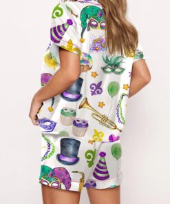Alternative view of Mardi Gras Satin Pajama Set For Women