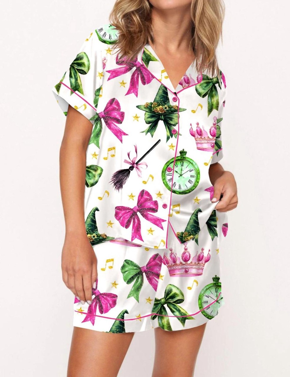 Coquette Wicked Satin Pajama Set