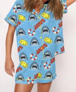 Alternative view of JAWS Shark Satin Pajama Set