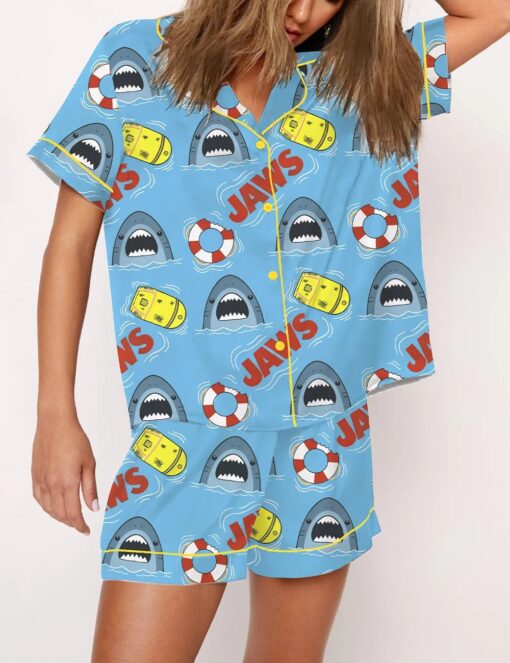 JAWS Shark Satin Pajama Set - Image 2