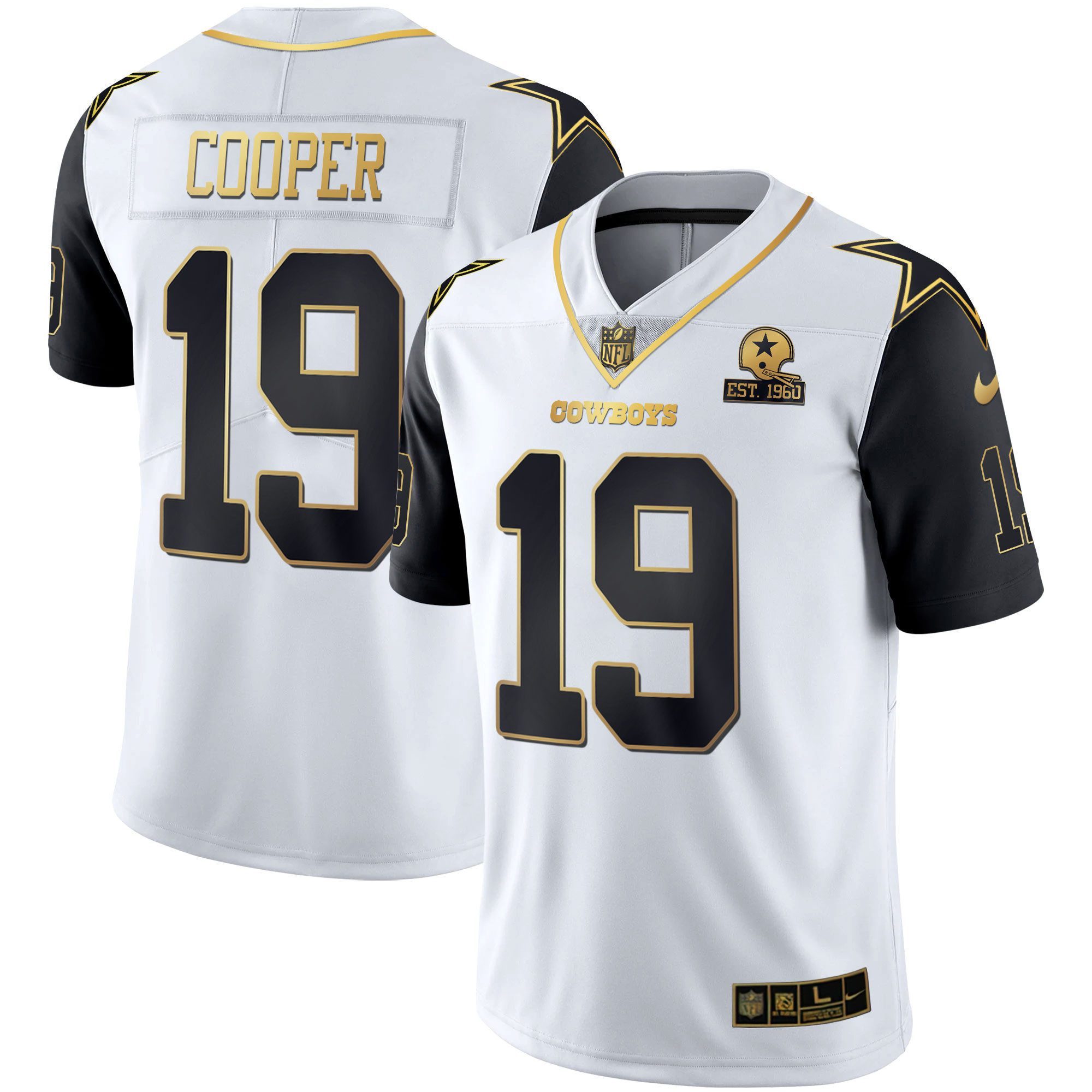 Men's Dallas Cowboys Color Rush Vapor Black & White Gold Limited - All Stitched - Image 4