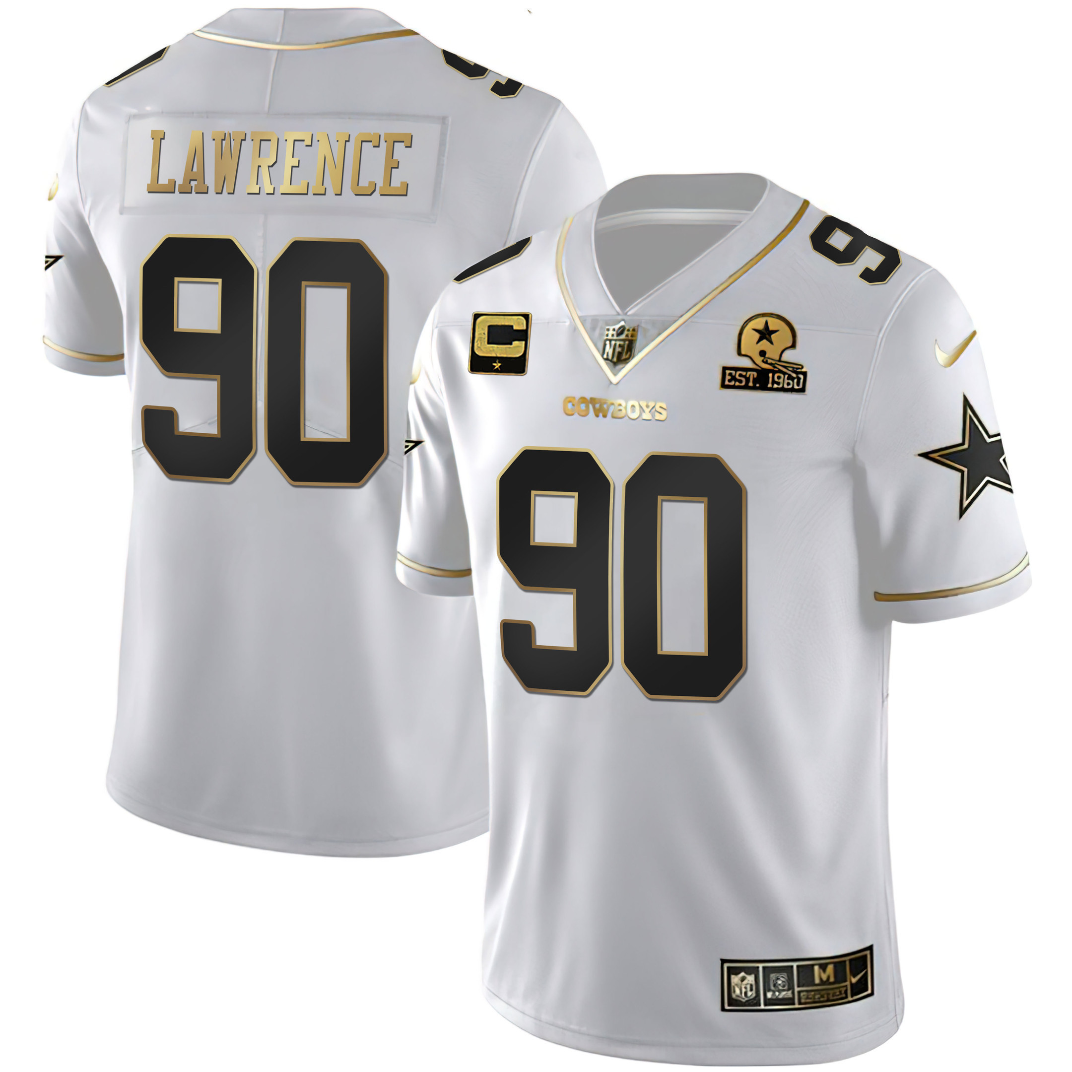 Men's Dallas Cowboys Gold & Split Vapor Limited Est 1960 Patch - All Stitched - Image 8