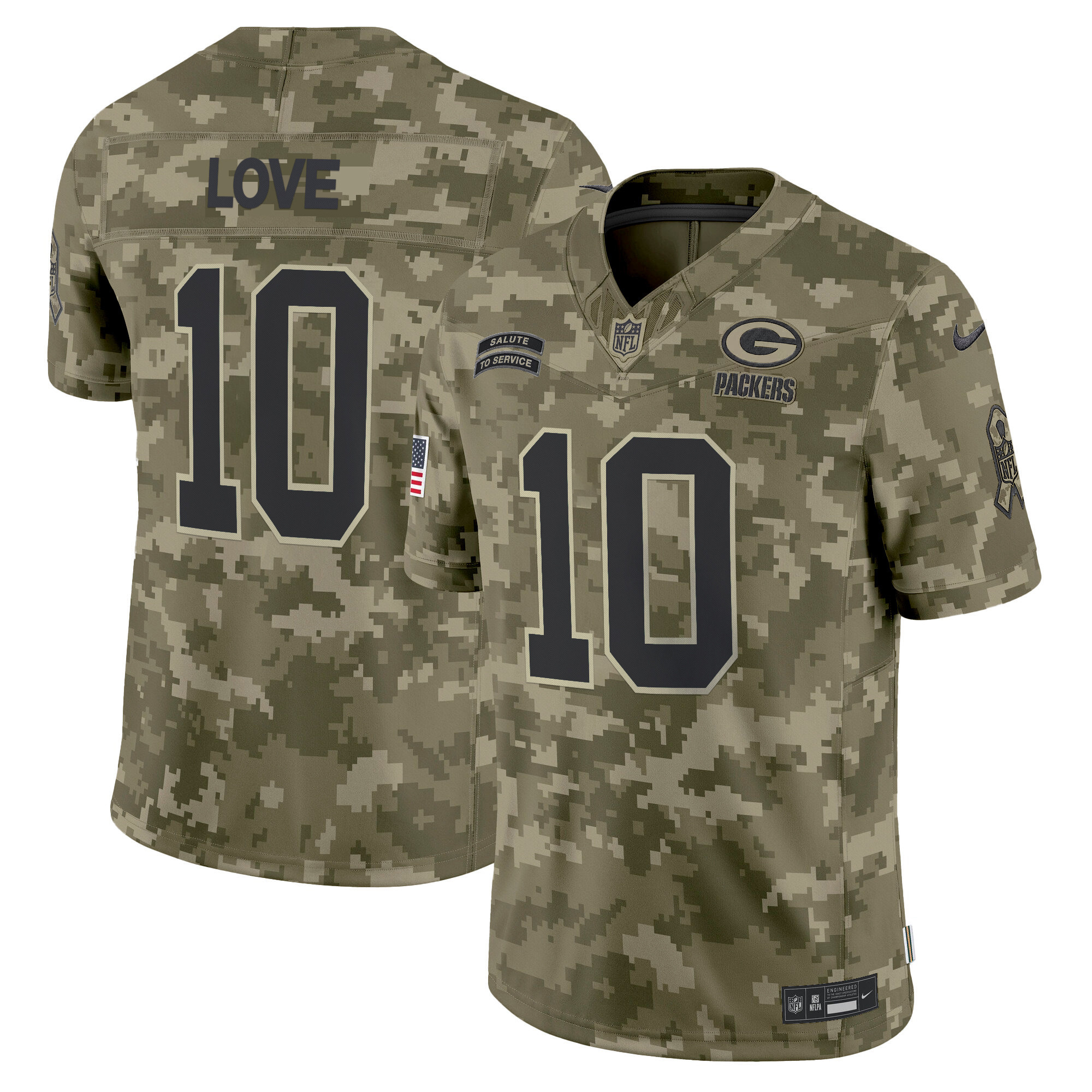 Men's Green Bay Packers 2024 Salute to Service Vapor Limited Jersey - All Stitched - Image 19