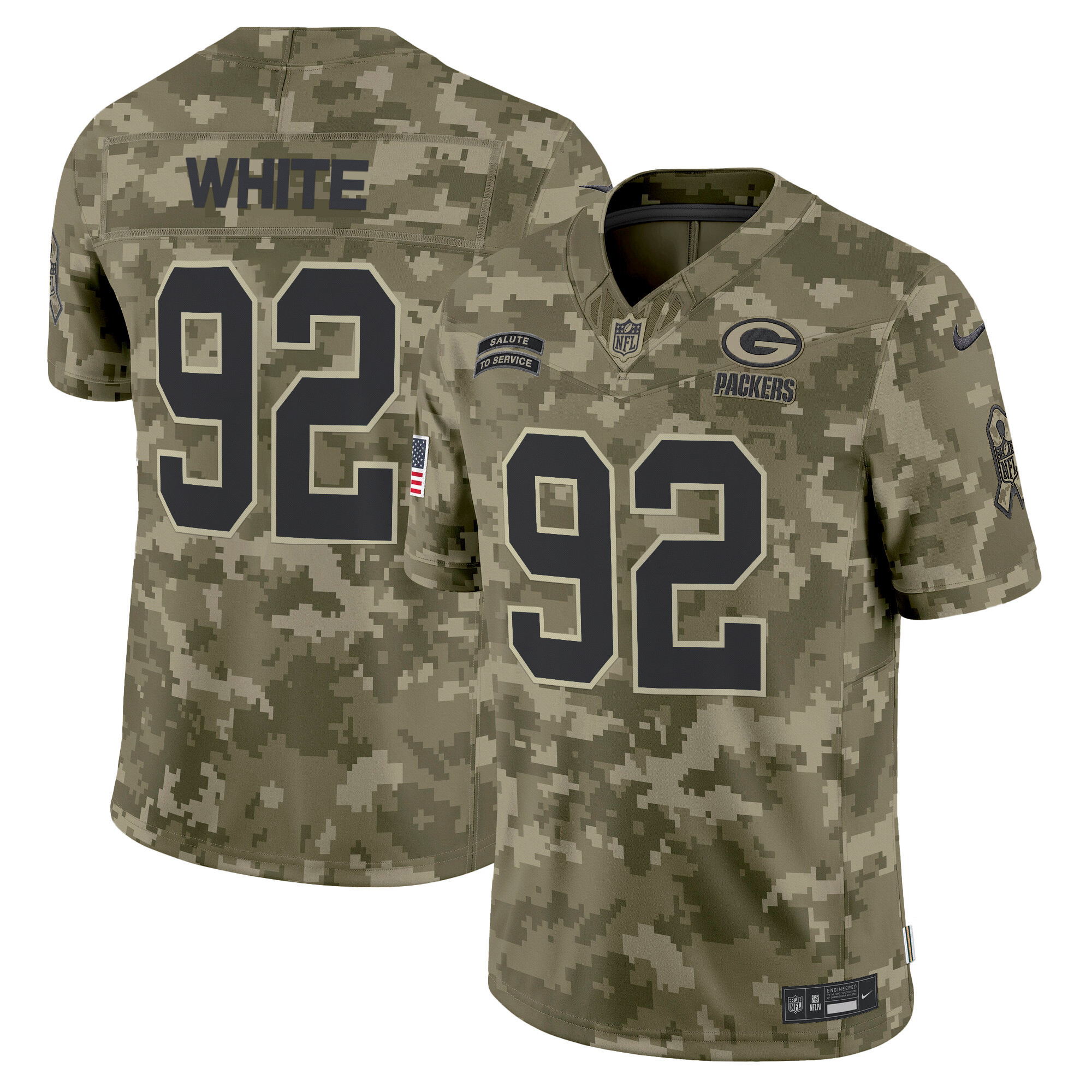 Men's Green Bay Packers 2024 Salute to Service Vapor Limited Jersey - All Stitched - Image 25