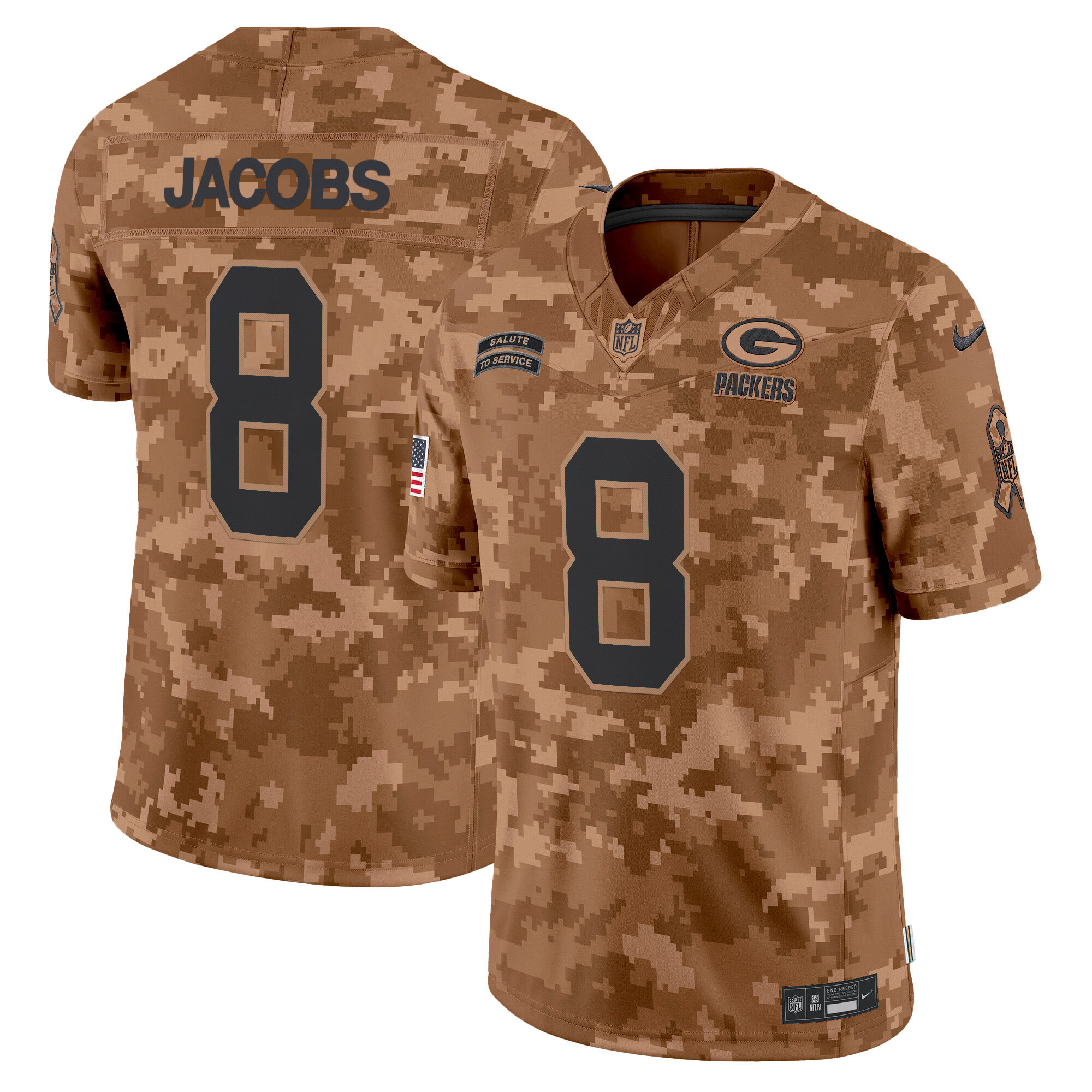 Men's Green Bay Packers 2024 Salute to Service Vapor Limited Jersey - All Stitched - Image 11