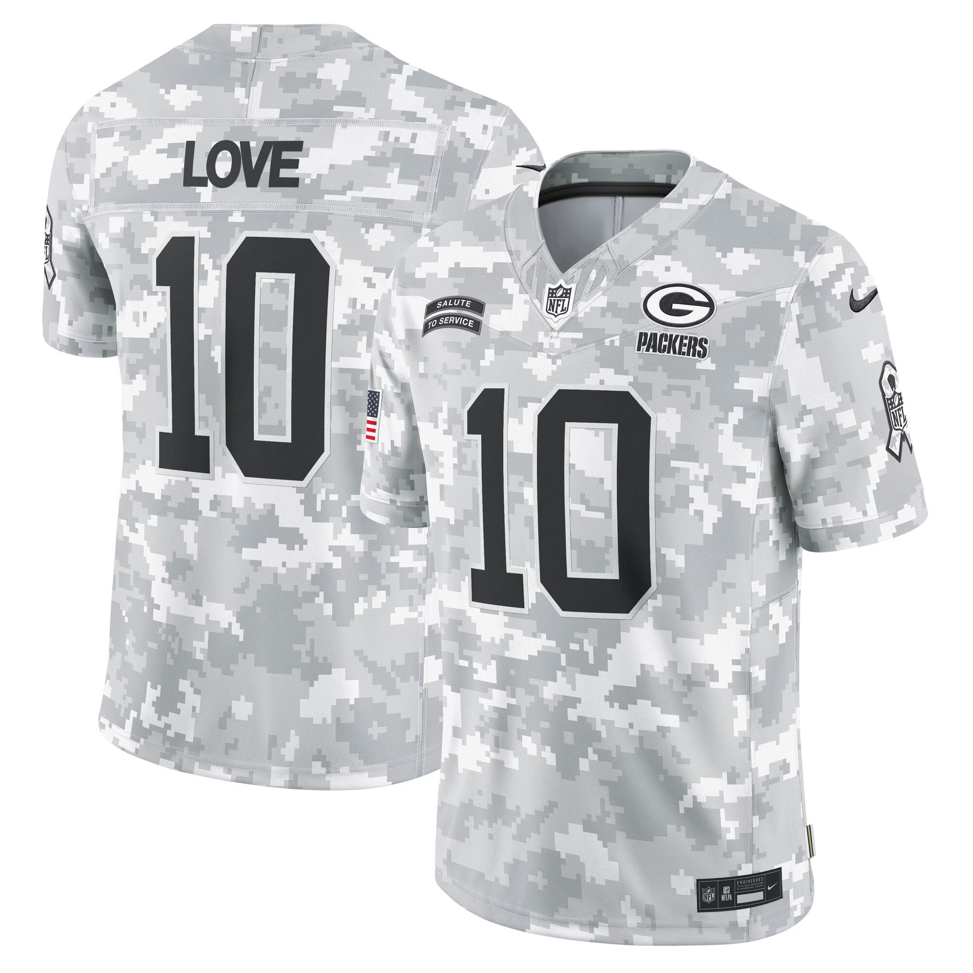 Men's Green Bay Packers 2024 Salute to Service Vapor Limited Jersey - All Stitched
