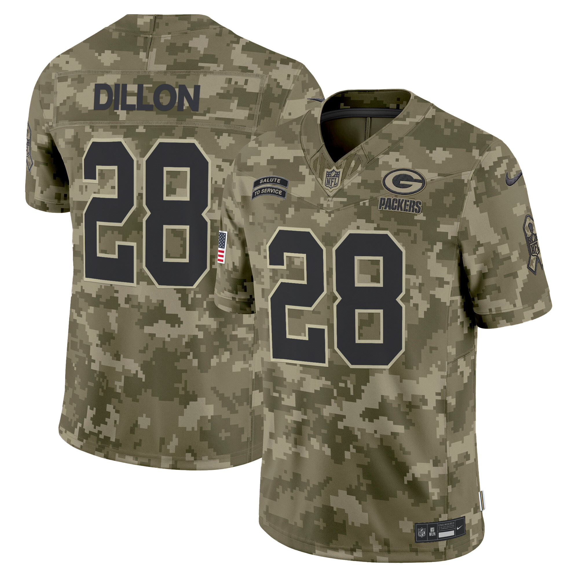Men's Green Bay Packers 2024 Salute to Service Vapor Limited Jersey - All Stitched - Image 21