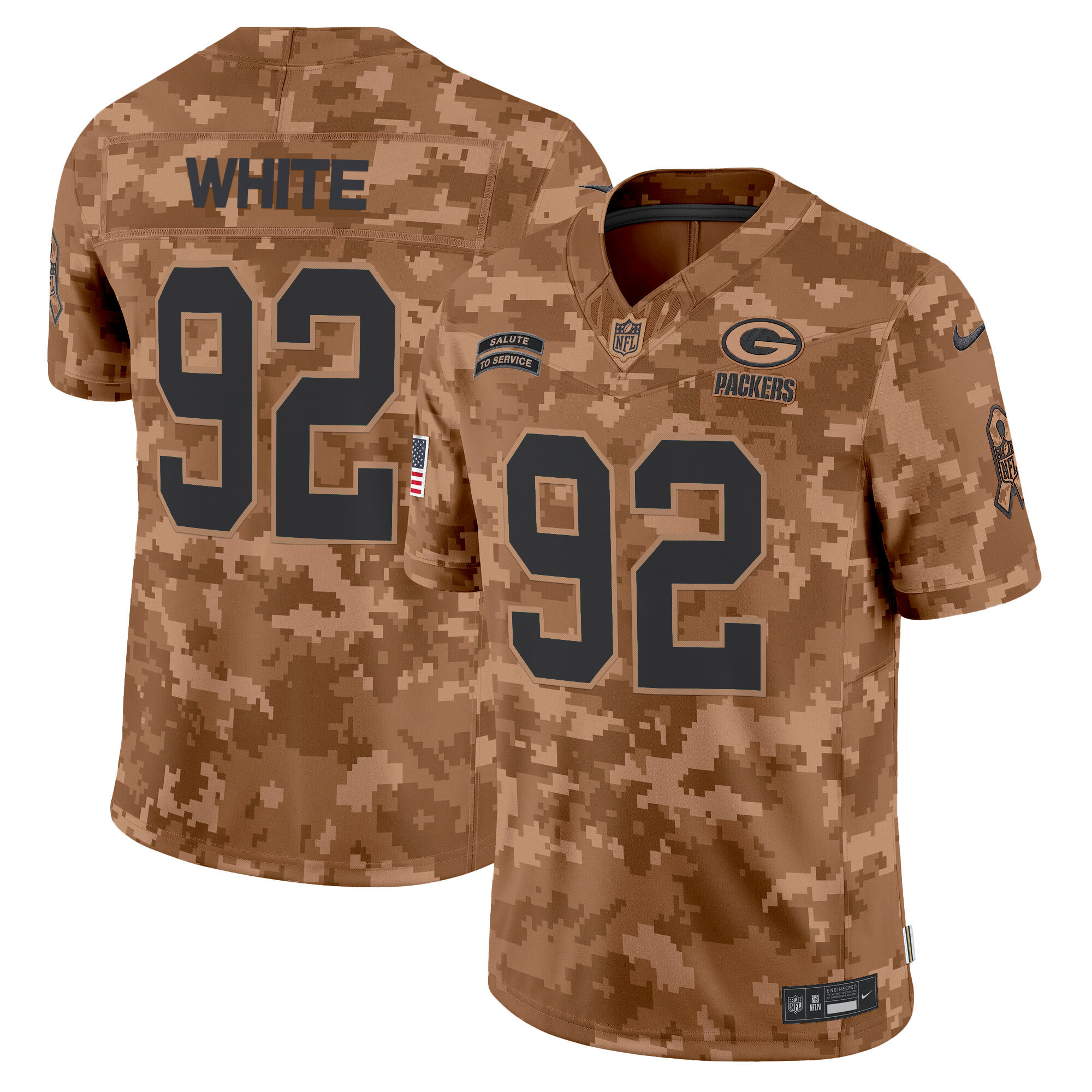 Men's Green Bay Packers 2024 Salute to Service Vapor Limited Jersey - All Stitched - Image 16