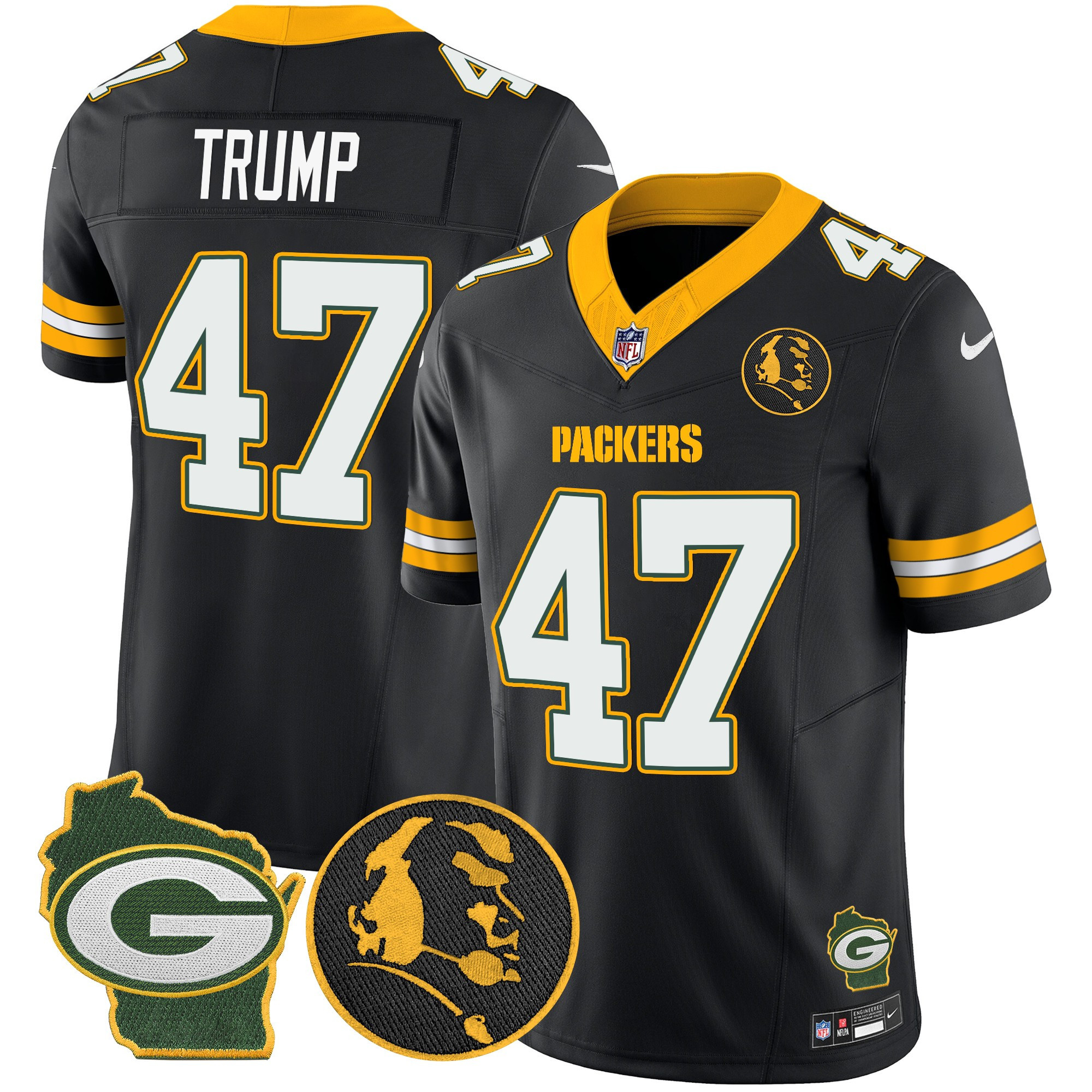 Men's Green Bay Packers John Madden & Home Patch Vapor Limited Jersey - All Stitched - Image 40