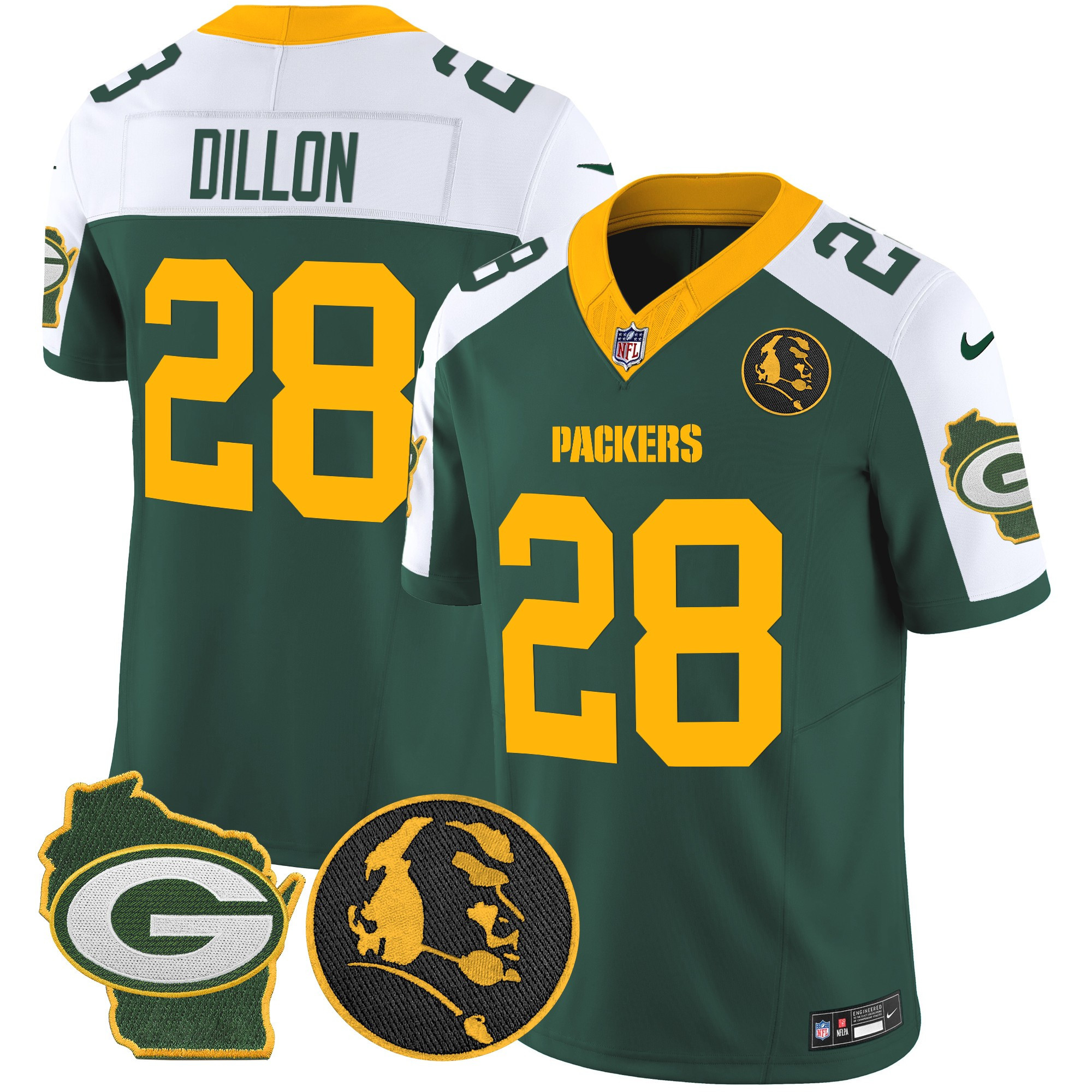 Men's Green Bay Packers John Madden & Home Patch Vapor Limited Jersey - All Stitched - Image 11